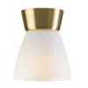 Belid Bizzo Deckenleuchte messing Glas opal E27