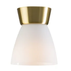 Belid Bizzo Deckenleuchte messing Glas opal E27
