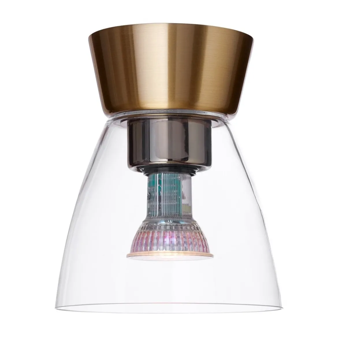 Belid Bizzo Deckenleuchte messing Glas klar E27