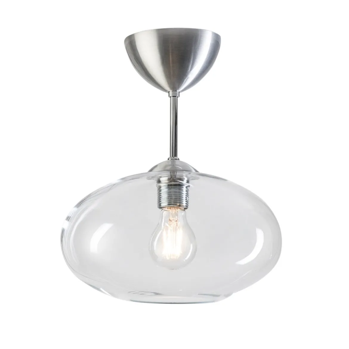 Belid Bullo Deckenleuchte 270mm aluminium Glas klar E27