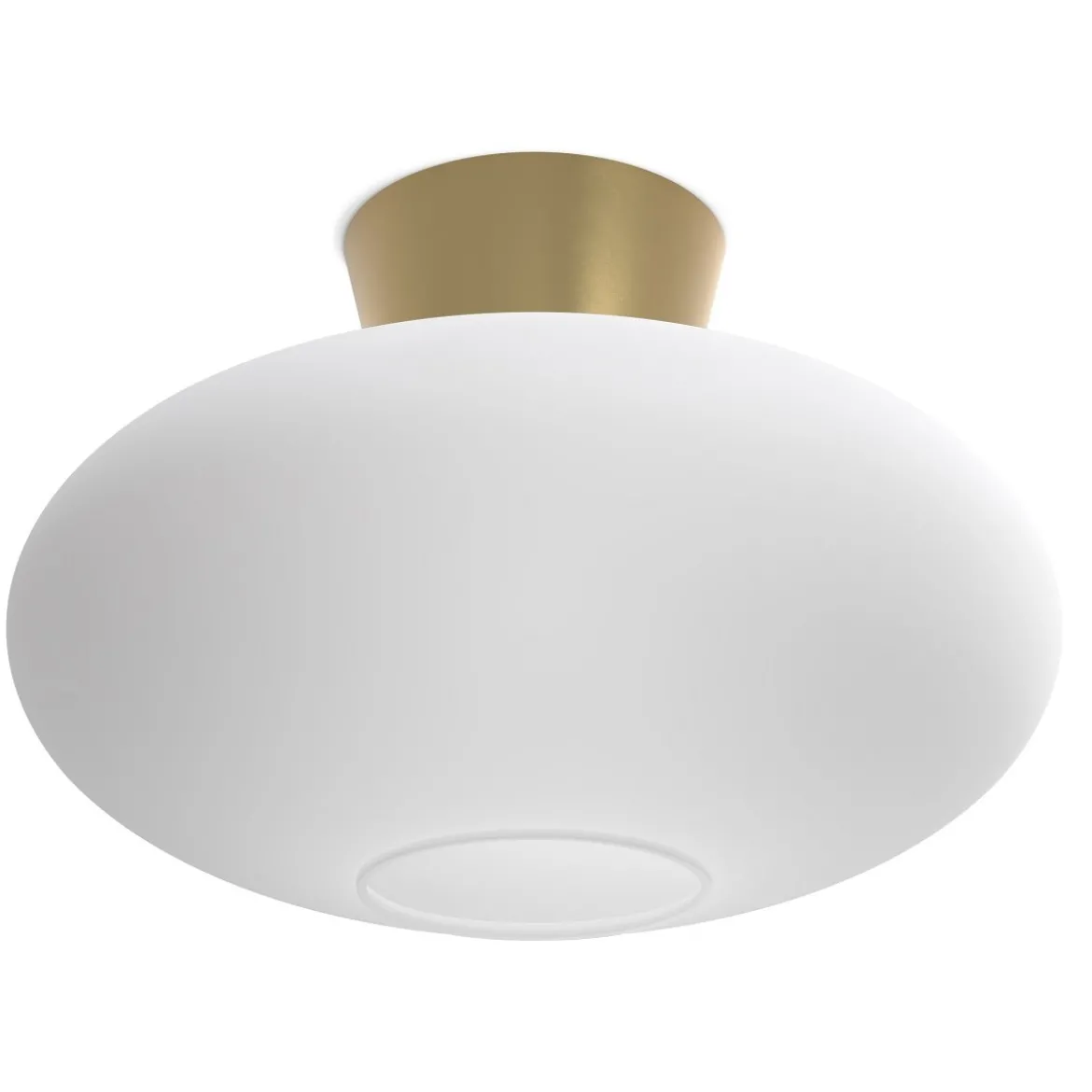 Belid Bullo XL Deckenleuchte messing opal 38cm E27