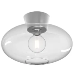 Belid Bullo XL Deckenleuchte aluminium klar 38cm E27