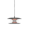 Belid Diablo Pendelleuchte 300mm schwarz matt rot G9
