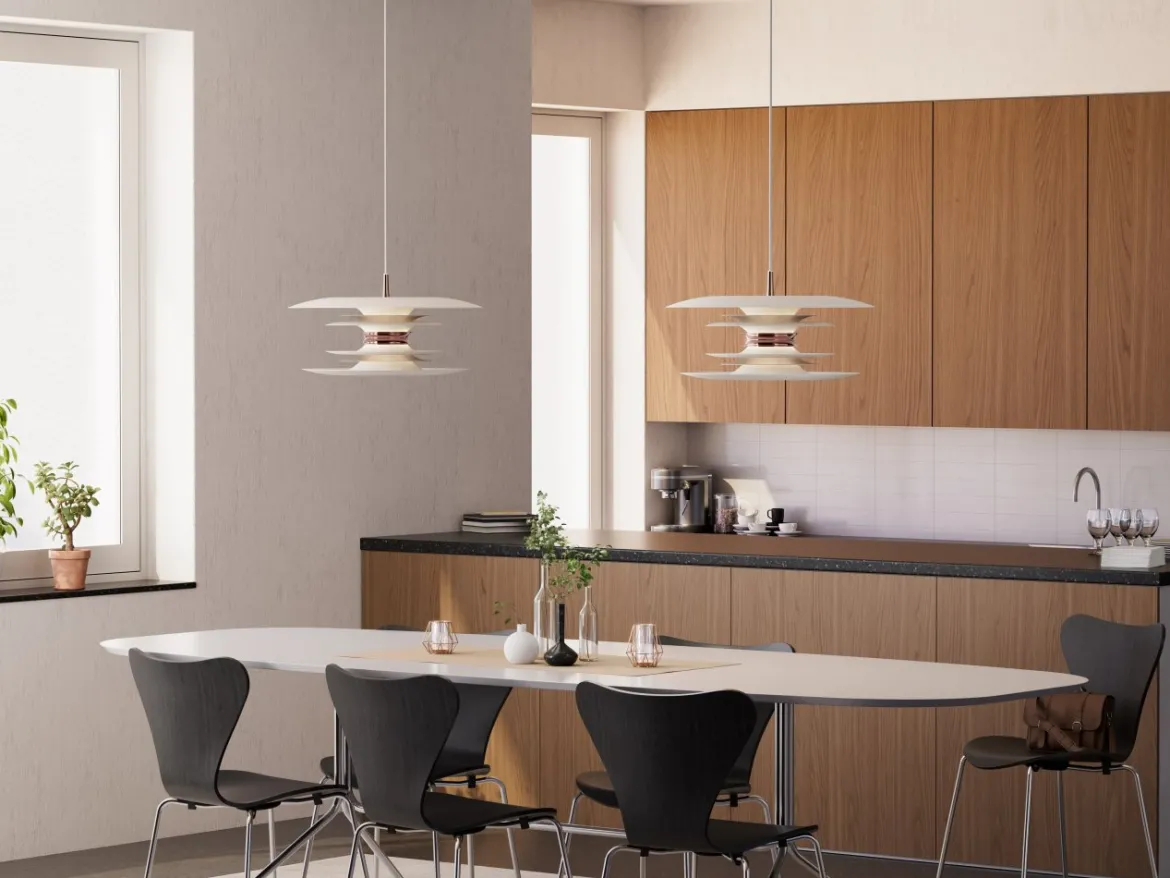 Belid Diablo Pendelleuchte 500mm weiss rosé silber