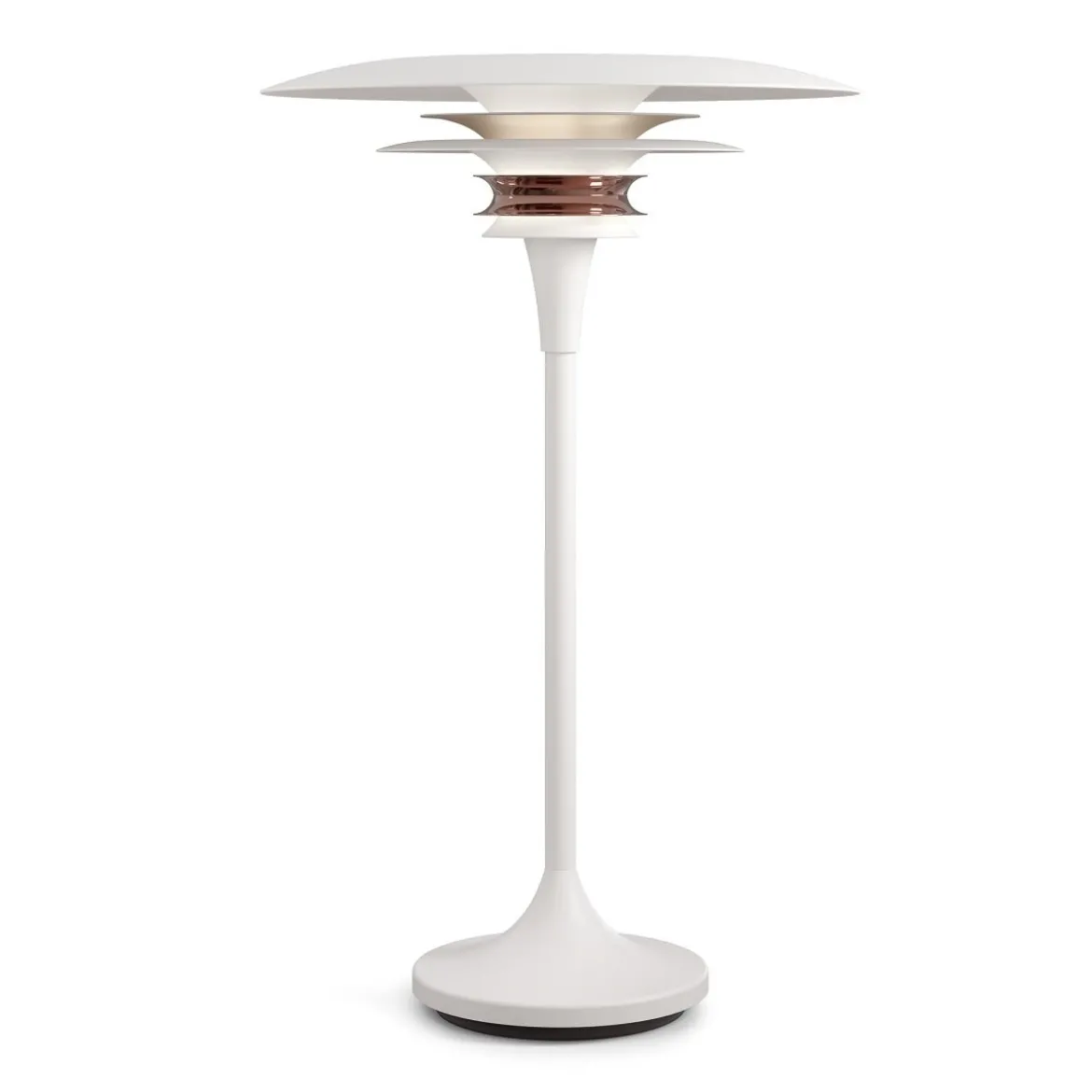 Belid Diablo Tischleuchte 300mm weiss rosé silber G9