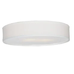 BELID Leuchten No. 2152252 Deckenleuchte Soft 3-flammig Leinen Weiss 50cm E27