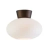 BELID Leuchten No. 2236107389 Deckenleuchte Bullo kupferfarben opal 27cm E27