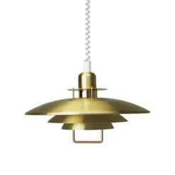 BELID Leuchten No. 121410 E27 Pendelleuchte Primus II messing 43 cm