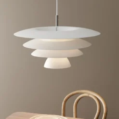 BELID Leuchten No. 104036 E27 Pendelleuchte DaVinci weiß matt 50cm