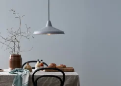 BELID Leuchten No. 1809215 Pendelleuchte Titan Grau 40cm E27