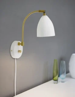 BELID Leuchten No. 507691 Wandleuchte Deluxe LED Weiss Messing GU5.3