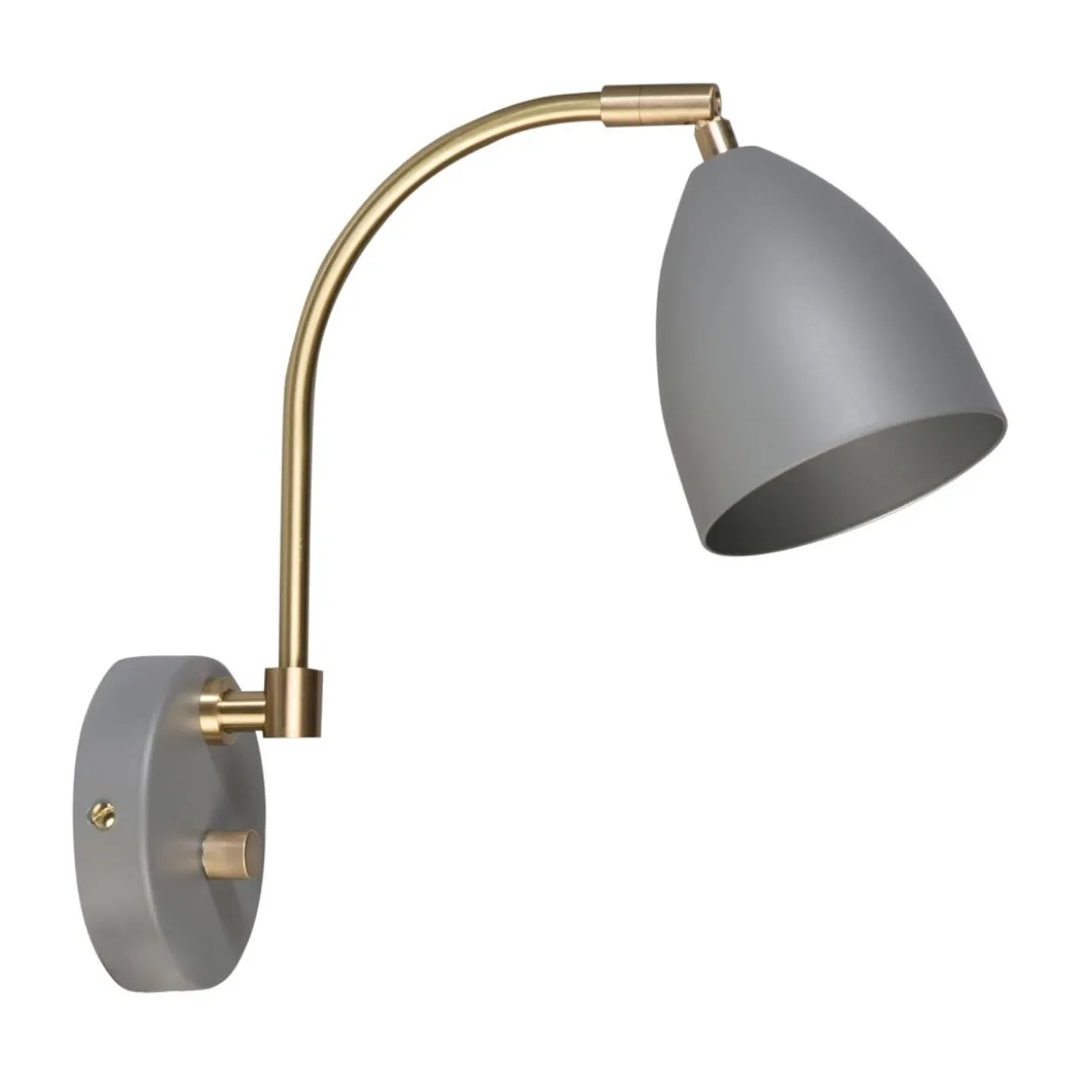 BELID Leuchten No. 507694 Wandleuchte Deluxe LED Grau Messing GU5.3 dimmbar