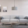 BELID Leuchten 1668742 Pendelleuchte Wolle grau 40cm