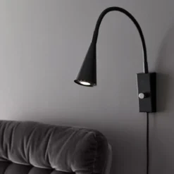 BELID Leuchten 529107 Wandleuchte Ledro LED Schwarz matt GU5.3
