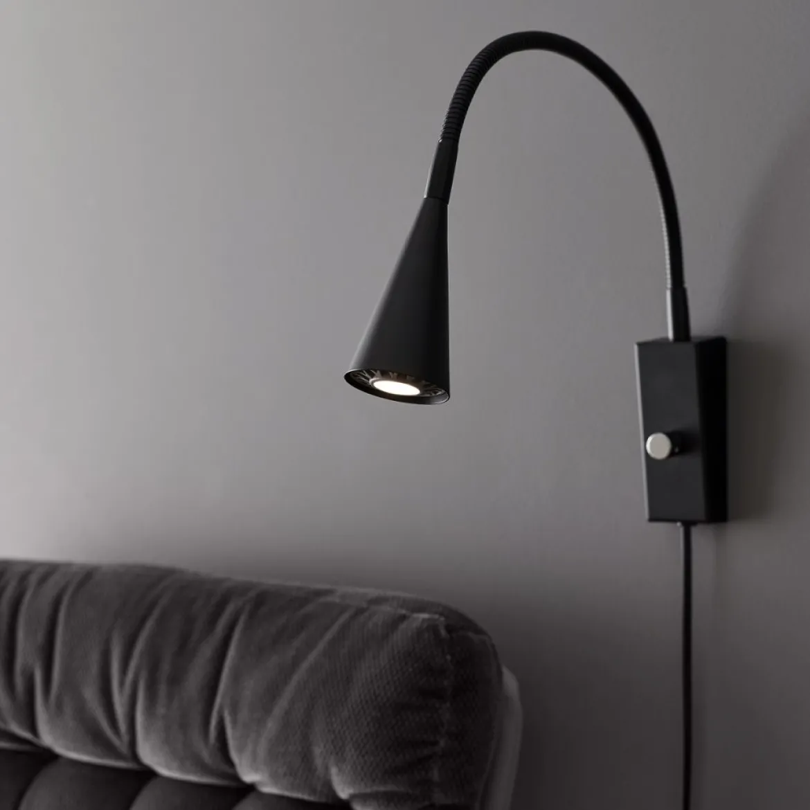 BELID Leuchten 529107 Wandleuchte Ledro LED Schwarz matt GU5.3