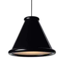 Belid Pendelleuchte Belle 36cm schwarz glänzend 2700K