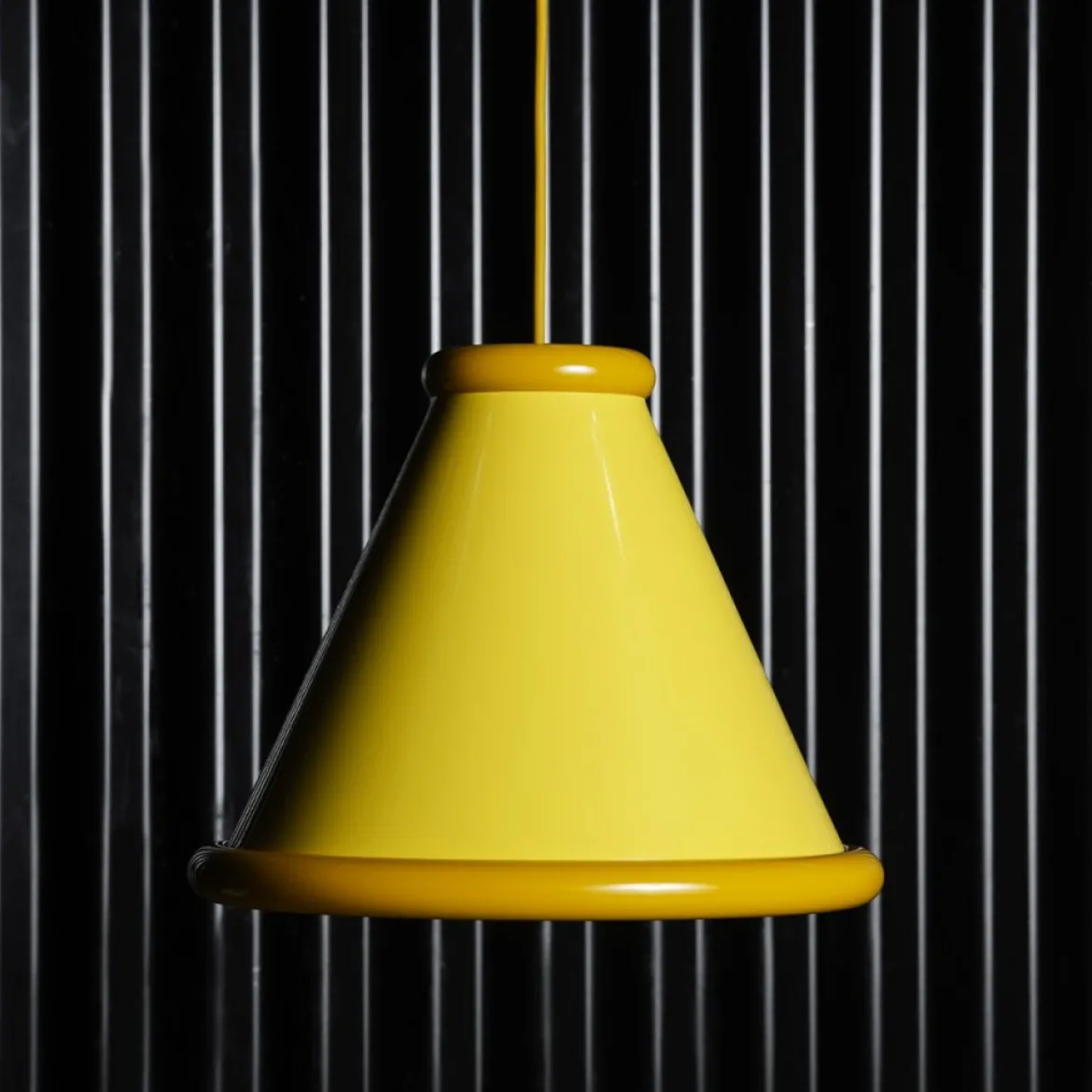 Belid Pendelleuchte Belle 36cm Zinkgelb Honiggelb 2700K