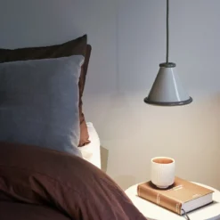 Belid Pendelleuchte Belle 15cm Kieselgrau Moosgrau 2700K