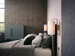 Belid Pensile S Wandleuchte sandfarben E27 ohne Lampenschirm