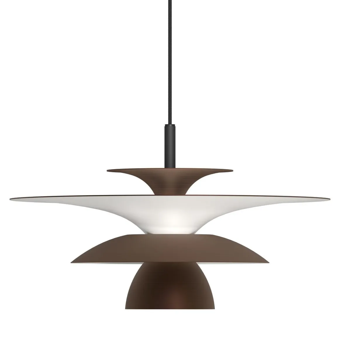 Belid Picasso Pendelleuchte 38cm oxid braun G9