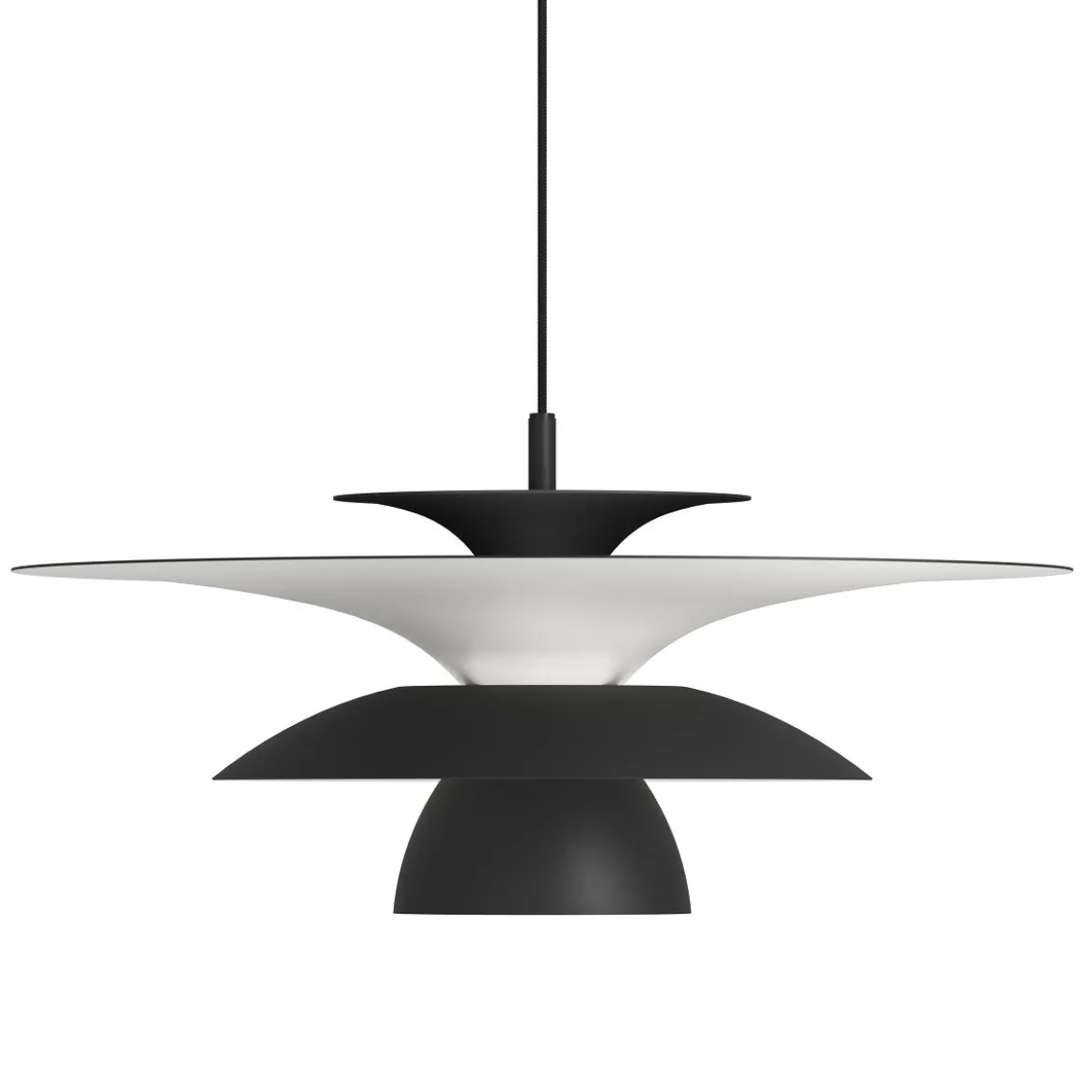Belid Picasso Pendelleuchte 50cm schwarz matt G9