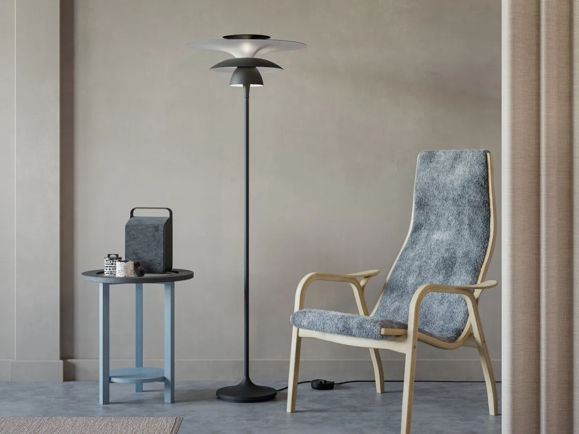 Belid Picasso Stehleuchte 50cm schwarz matt G9