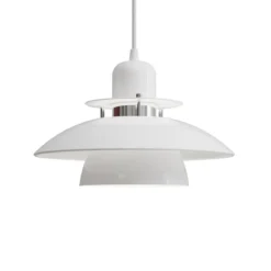 Belid Primus IV Pendelleuchte weiss glänzend chrom 280mm E27