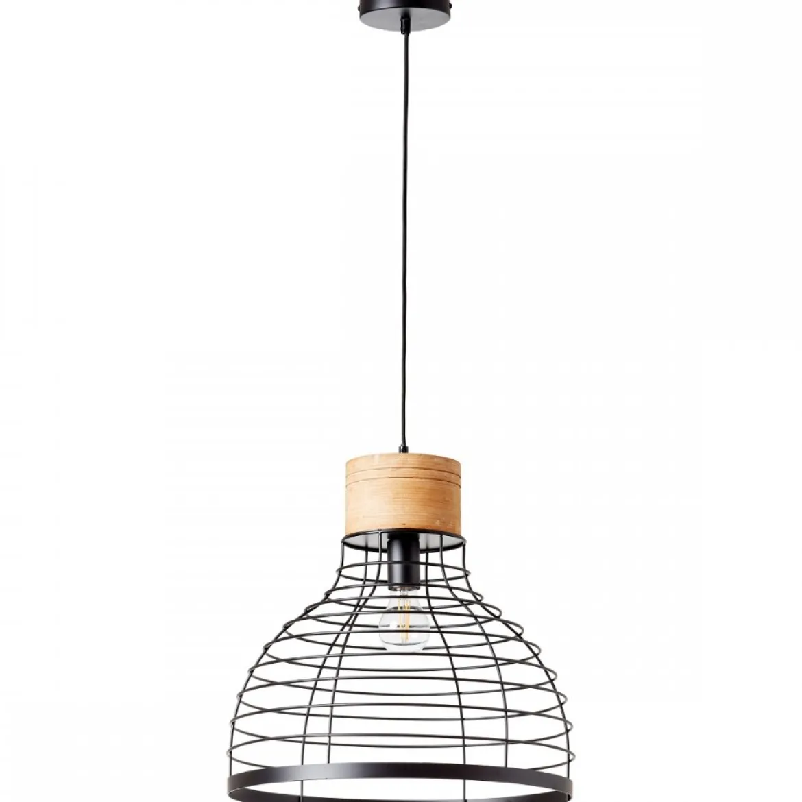 Brilliant AG Leuchten 99560-76 Avia Pendelleuchte 47cm schwarz holz