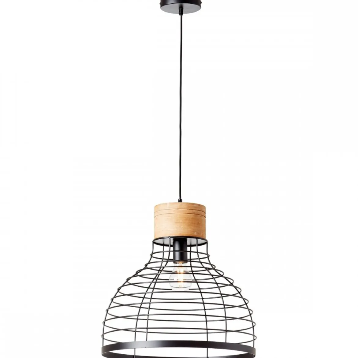 Brilliant AG Leuchten 99560-76 Avia Pendelleuchte 47cm schwarz holz