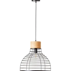 Brilliant AG Leuchten 99560-76 Avia Pendelleuchte 47cm schwarz holz