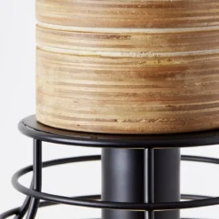 Brilliant AG Leuchten 99559-76 Avia Pendelleuchte 35cm schwarz holz