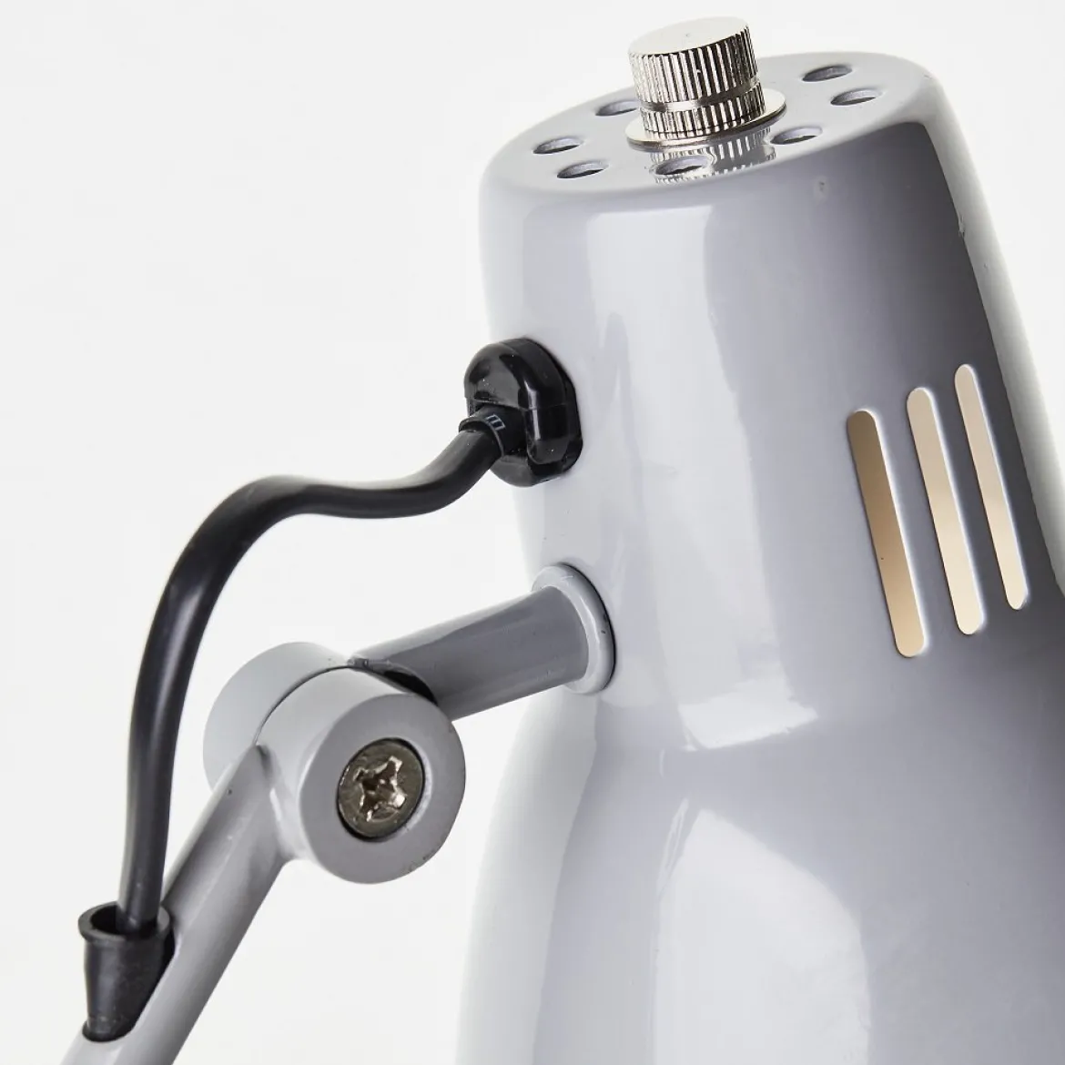 Brilliant AG Leuchten 94591-22 Bailie Tischleuchte 38cm grau Metall