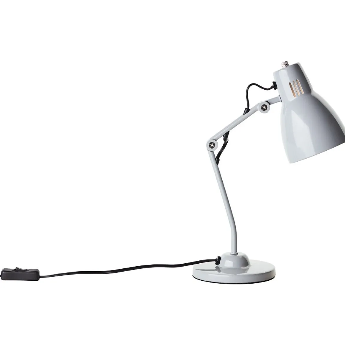 Brilliant AG Leuchten 94591-22 Bailie Tischleuchte 38cm grau Metall