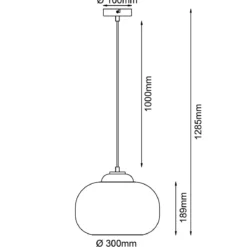 Brilliant AG Leuchten 99860-04 Blop Pendelleuchte 30cm Glas Grün