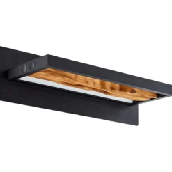 Brilliant AG Leuchten G99820-76 Chaumont Wandleuchte 35cm schwarz holz