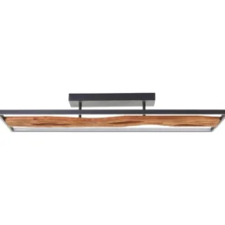 Brilliant AG Leuchten G80114-76 Chaumont LED Deckenleuchte 100x30cm schwarz holz