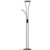 Brilliant AG Leuchten G93035-06 Finn LED Deckenfluter mit Lesearm schwarz 179cm