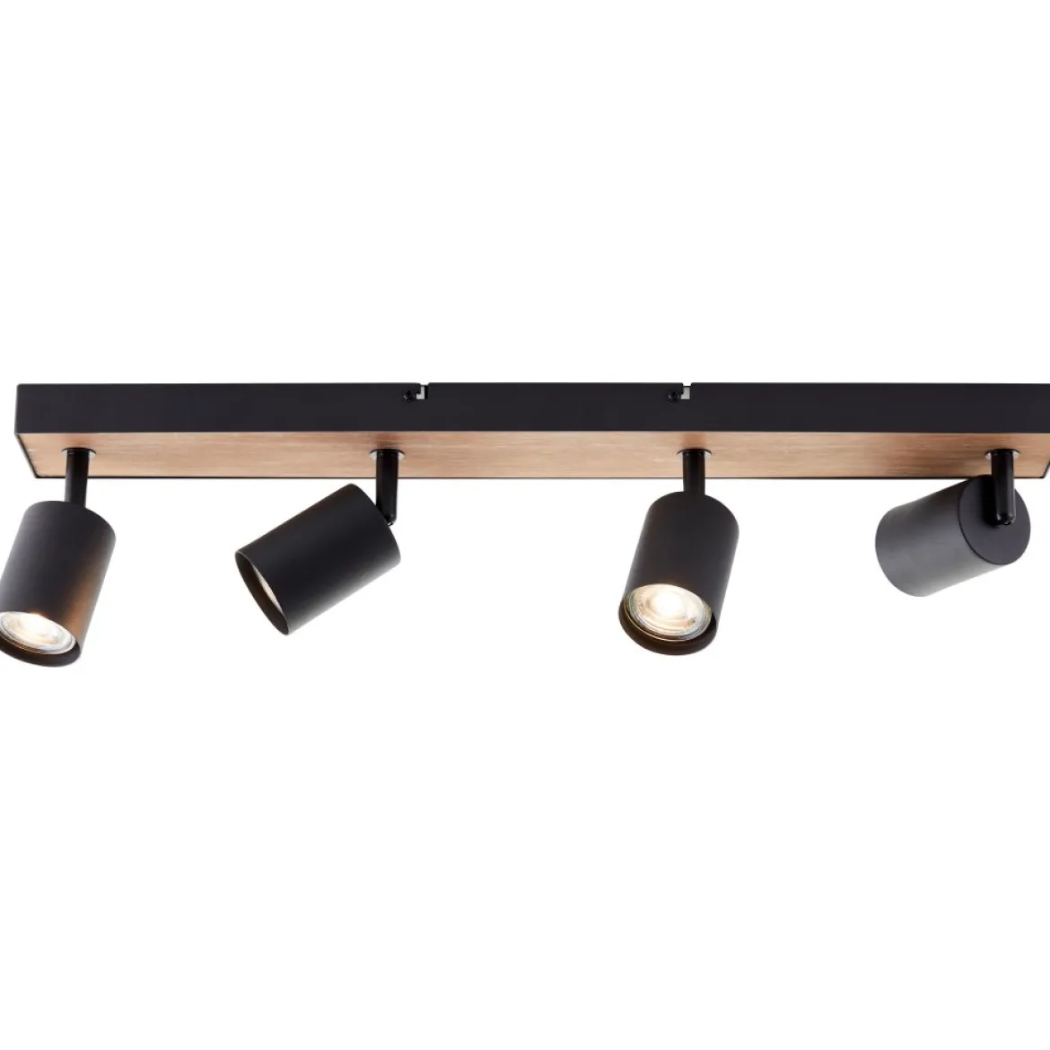 Brilliant AG Leuchten G93071-76 Jello Wood LED Spotbalken 4-flammig schwarz holz