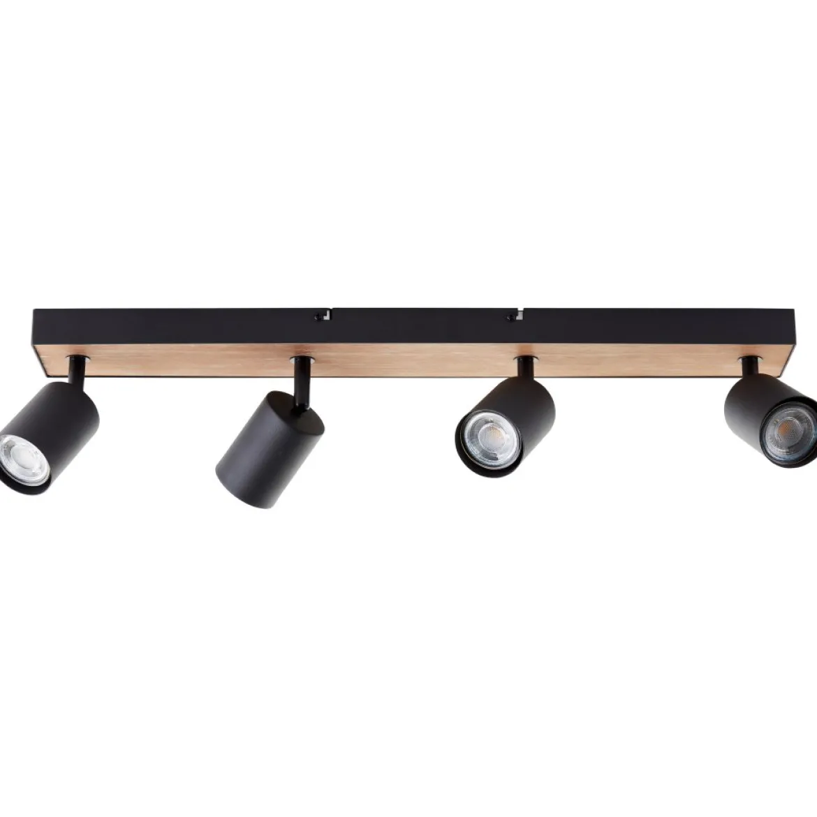 Brilliant AG Leuchten G93071-76 Jello Wood LED Spotbalken 4-flammig schwarz holz