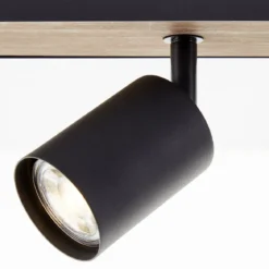 Brilliant AG Leuchten G93071-76 Jello Wood LED Spotbalken 4-flammig schwarz holz