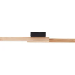 Brilliant AG Leuchten G99071-76 LED Deckenleuchte Arion Schwarz Holz 3000K