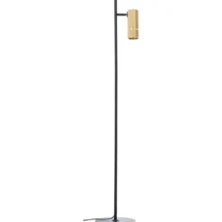 Brilliant AG Leuchten G80054-86 Marty LED Stehleuchte sand schwarz matt gold