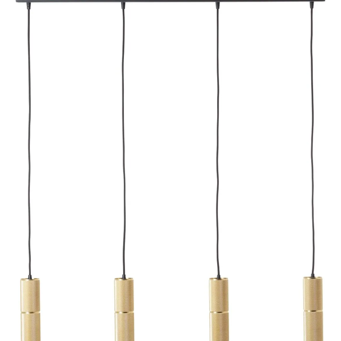 Brilliant AG Leuchten G80052-86 Marty LED Pendelleuchte 4-flammig sand schwarz/matt gold