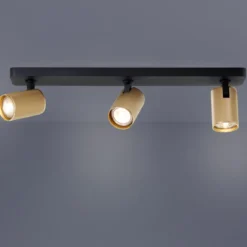 Brilliant AG Leuchten G99203-86 Marty LED Deckenstrahler 3-flammig sand schwarz gold