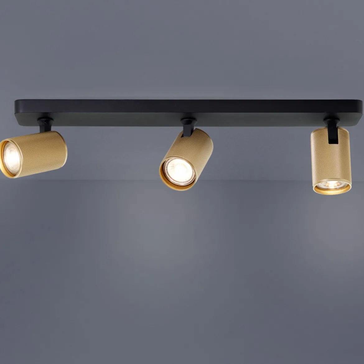 Brilliant AG Leuchten G99203-86 Marty LED Deckenstrahler 3-flammig sand schwarz gold