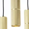 Brilliant AG Leuchten G80051-86 Marty LED Pendelleuchte 3-flammig schwarz matt gold