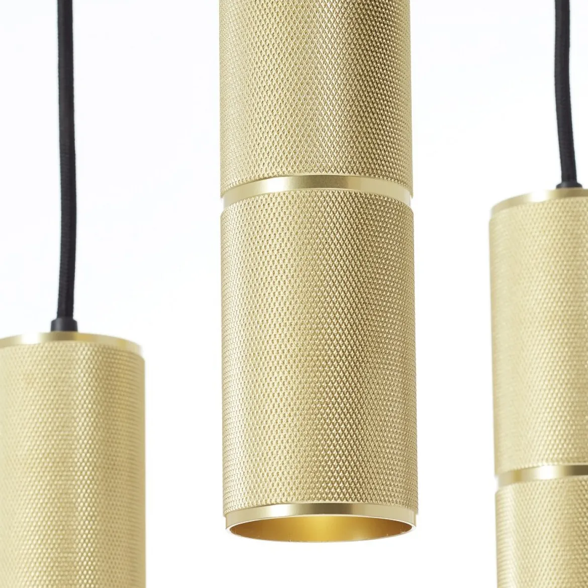 Brilliant AG Leuchten G80051-86 Marty LED Pendelleuchte 3-flammig schwarz matt gold