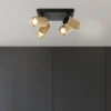 Brilliant AG Leuchten G99204-86 Marty LED Spotplatte 4-flammig sand schwarz gold