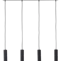 Brilliant AG Leuchten  G80052-76 Marty LED Pendelleuchte 4-flammig sand schwarz