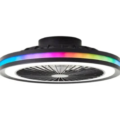 Brilliant AG Leuchten G99280-06 Palmero LED Deckenleuchte mit Ventilator RGBW